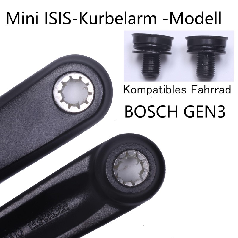 Prowheel Ebike Mini ISIS Crank Arm 165 mm/170 mm/175 mm