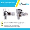 SharkBite 1/2 x 3/8 x 3/8 Inch OD Compression Angle