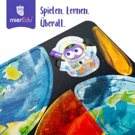mierEdu Magnetic Pad - Solar System I Great Puzzle Set I Promotes Imagination + Creativity I Toy for Children I Magnetic Games for Children from 3 Years