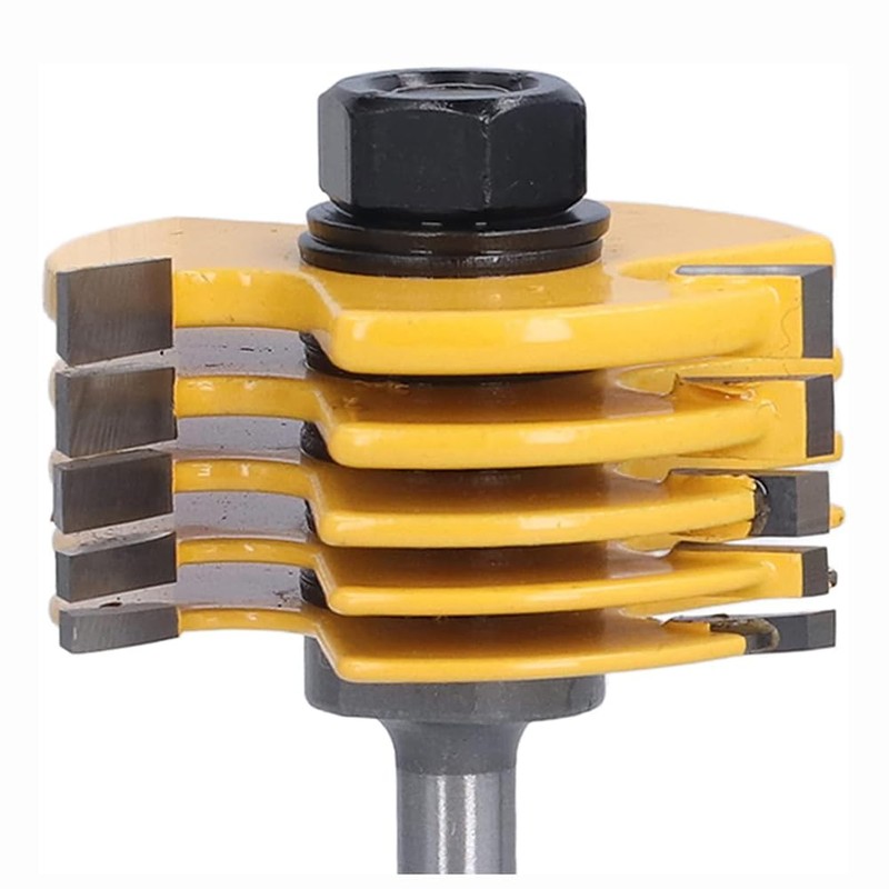 Bestgle 8mm Shank 6 Kerf Slot Router Bit Adjustable 3
