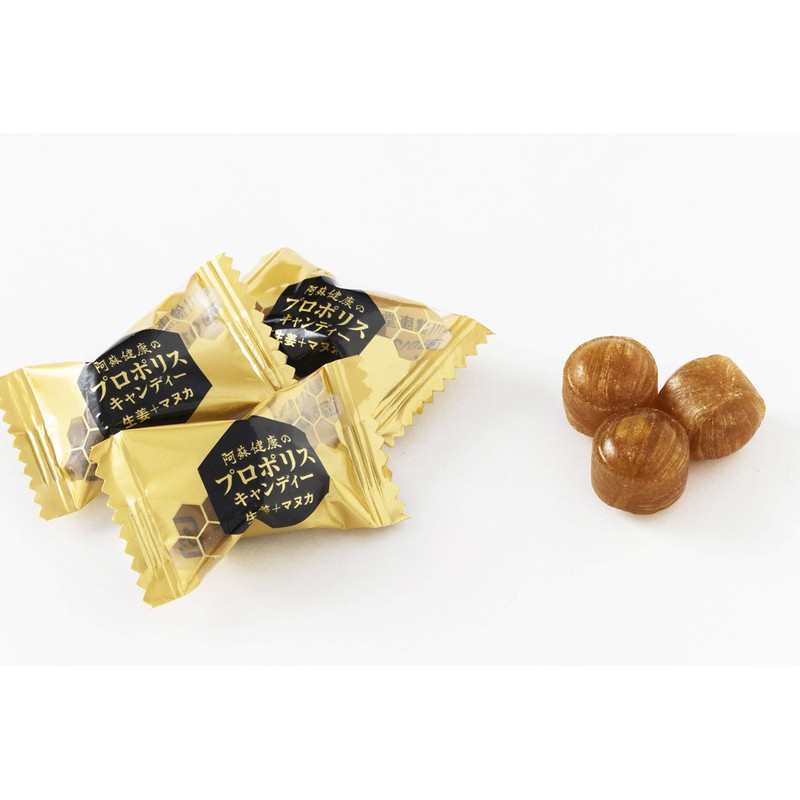 【森川健康堂(株)の通販専売品】 阿蘇健康 プロポリス キャンディー (生姜 ＋ UMF15 マヌカ) 80g x