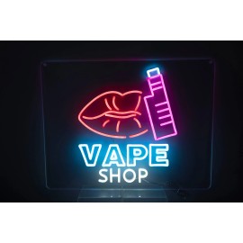 SHOWTIME 24"X18" LED VAPE SHOP Sign - Super Bright Illuminated Signage High Visibility