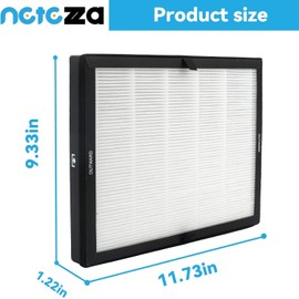 2 Pack E-200 True Filter Compatible with LUNINO Air Purifier, 3-Stage Filters for Large Rooms up to 1740 Sq.Ft, Traps 99.97% of Dust Smoke Hair Pollen