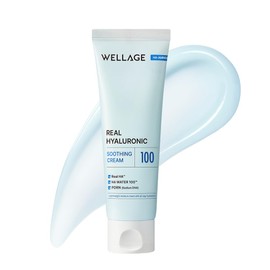 WELLAGE Real Hyaluronic Moisturizing Cream with Hyaluronic Acid, Moisturizing Gel Cream, 2.7 fl oz (80 ml), Suitable for All Skin Types