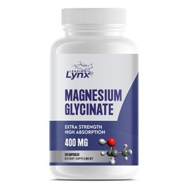Super Supplement Purified Magnesium Glycinate 400 mg, [120 ct] Maximum Absorption Chelated & Magnesium, Non-GMO, 2 Month Supply