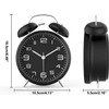 Loud Alarm Clock for Heavy Sleepers Adults, Metal 4 Inches