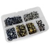 Leather Rivets Set with Pliers, 8 mm Metal Double Cap