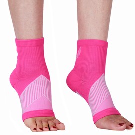 NuCamper Ankle Brace Compression Socks for Achilles Tendonitis Relief,Ankle Compression Sleeve Foot Support for Men & Women Heel Spurs,Foot Swelling,Fatigue & Sprain Arch Support for Daily Wear