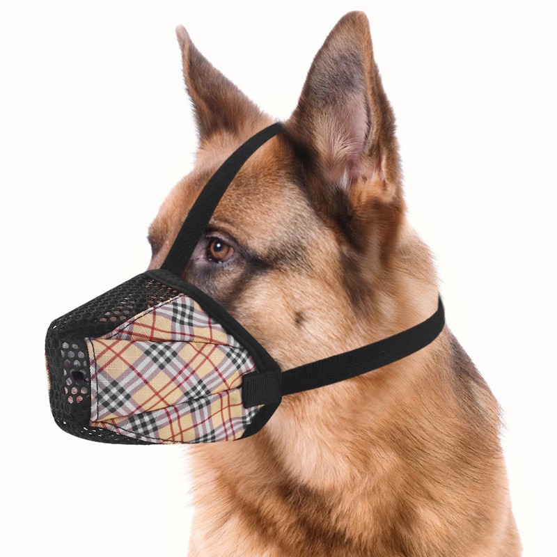 PET'S HUB Breathable Mesh Dog Muzzle, Ideal For Longer Nosed