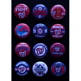 Washington Nationals 2019 Champions - 1" Pinback Buttons