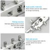 Favengo 2 Pcs Concealed Cabinet Hanger Universal Cupboard Wall Brackets