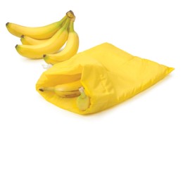RSVP International Food Safe Nylon Banana Freshness Storage Bag, 11.5 x 13.75, Yellow