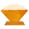 Coffee Filter Paper Holder Countertop Reusable V shaped Wooden Storage