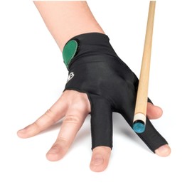 McDermott Billiard Pool Cue Glove - for Right Hand (Left-Handed Player) (Black, Medium)