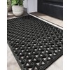 DEXI Front Door Mat Outside Entrance Rubber 19x30, Welcome Floor