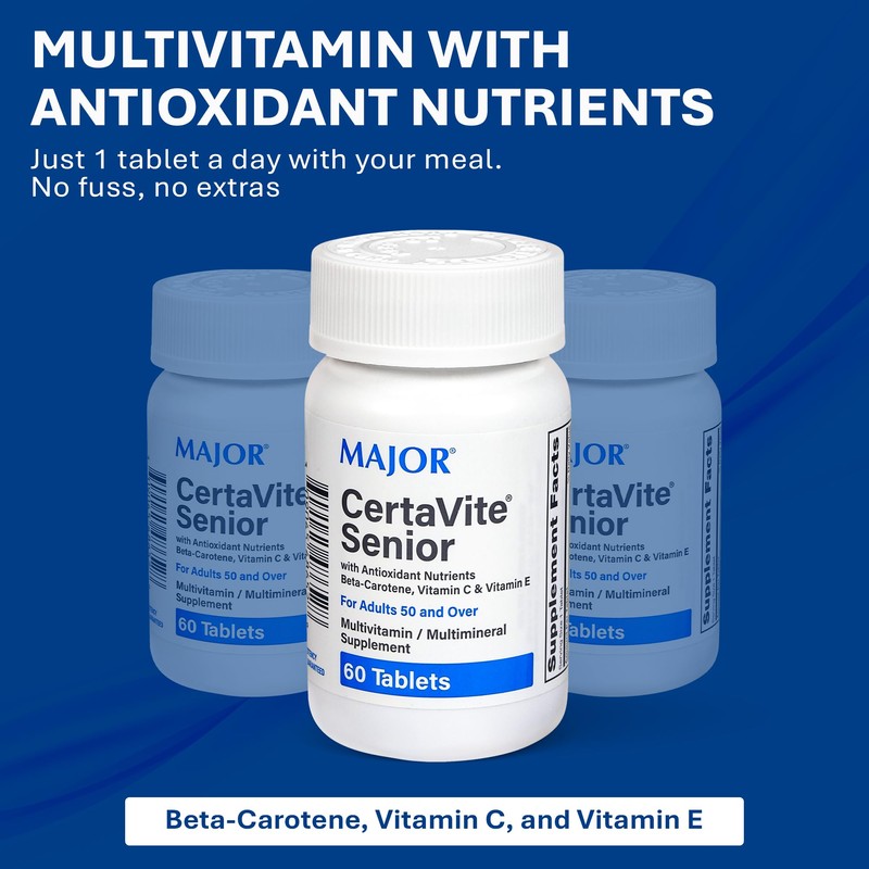 MAJOR CertaVite Senior Multivitamin with Antioxidants – Multivitamin for Women
