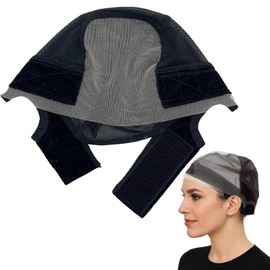 Lace Front Wig Grip Cap, Wig Grip Cap, Wig Caps to Hold Wig in Place, Wig Accessories, U-Shape Velvet Design for Fit, Comfortable and Breathable for Daily Wear and Special Occasions (Black)