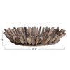 Creative Co-Op Coastal Driftwood Oval, Natural Decorative Tray