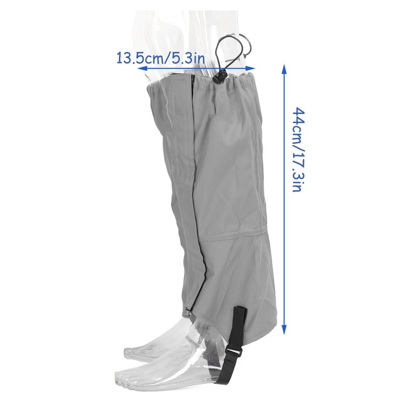 One Pair Snow Leg Gaiters Waterproof Unisex 600D Ripstop Oxford