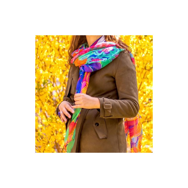 Pylones - Colourful Pareo Scarf for Walking - Bouquet -