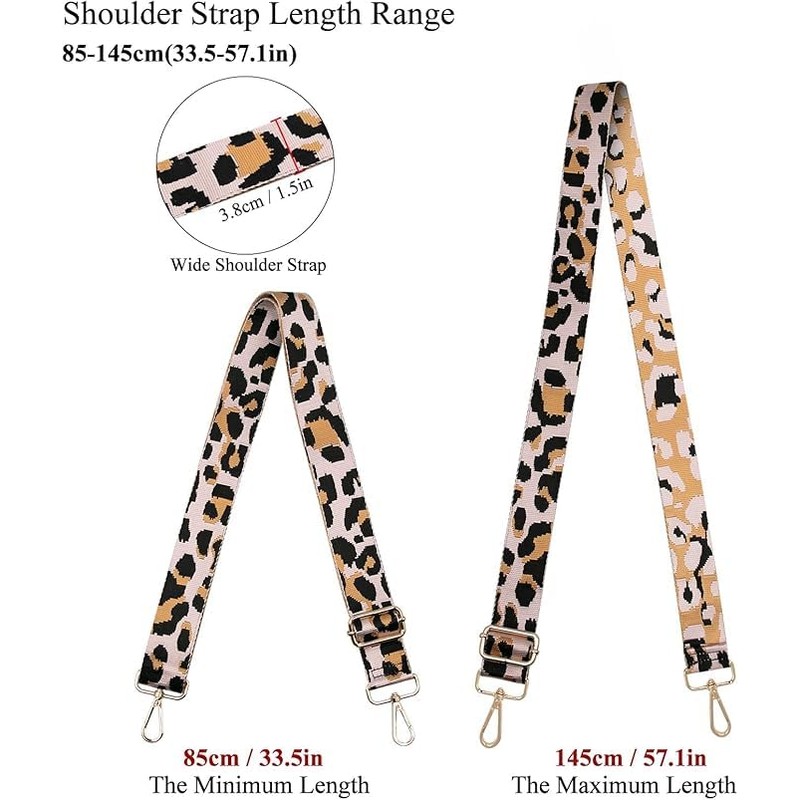 LYSAIMG Wide Purse Strap - 5CM Fashion Shoulder Strap for
