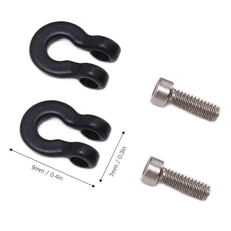 8pcs Metal Front Rear Bumper Trailer Hook for 1/24 RC