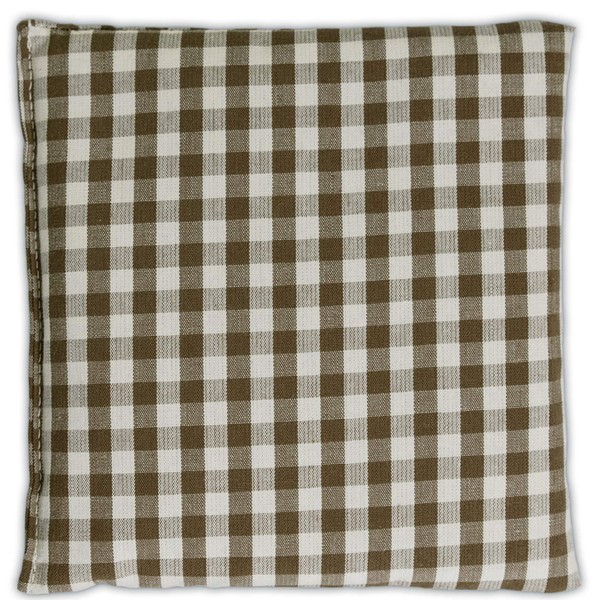 Cherry Stone Cushion 12 x 12 cm Brown / White