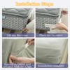 KSVFTB Bed Sheet Holder, 4 Pieces Set, Secure Fit Non-Slip