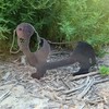 My Metal Rescue Corten Steel Basset Hound Dog Silhouette Yard