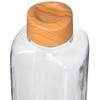Pearl Metal HB-4855 Beverage Bottle, Wood Tone x Clear, Plastic