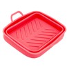 2Pcs Fryer Liner Heat Resistant Silicone Groove Design Easy to