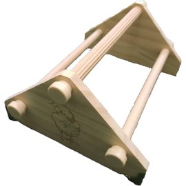 Wooden Chicken Perch Jungle Gym, Pine Roosting Bar, Coop and Brooder Toy for Large Birds, Baby Chicks, Parrot (Natural Wood, Triangle)