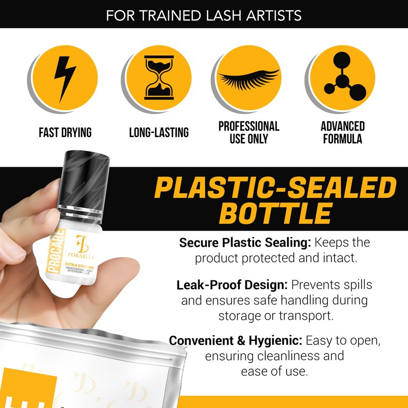 Forabeli Pro Care Eyelash Extension Glue | Professional Lash Adhesive
