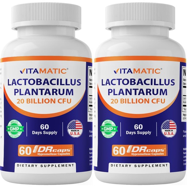 Vitamatic Lactobacillus Plantarum - 20 Billion per DR Capsule -