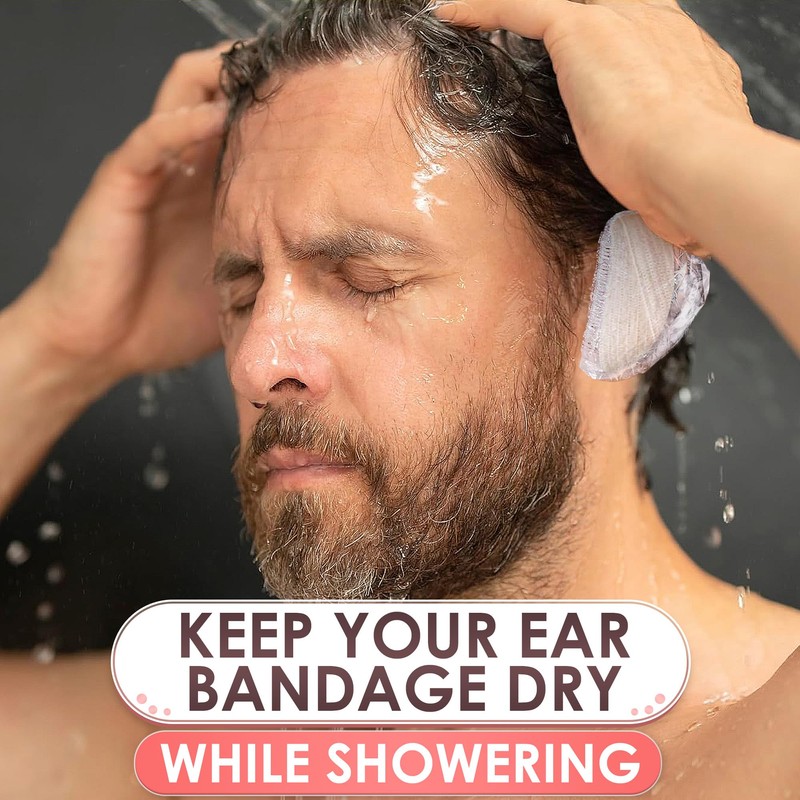 200 Pcs Ear Covers for Shower - Lightweight Disposable Ear
