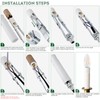 Candelabra E12 Light Socket,Length Adjustable Ceramic Bulb Socket for Chandelier