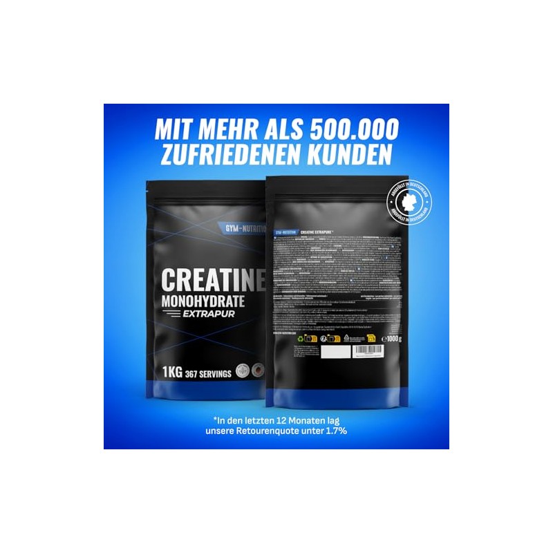 Creatine Monohydrate Powder 1 kg / 1000 g - Ultra