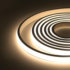 HEGEHE Flexible COB Neon Strip, 288 LEDs/m, IP65 Waterproof Silica Gel LED Rope Light for Home Kitchen Bedroom Outdoor Decor(1m, Natural White)