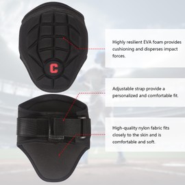 Cienfy Batter's Elbow Guard Baseball Softball Elbow Pad Forearm Guard for Youth and Adult (BK-M)