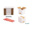wisaiboxl White Small Shipping Boxes 5x5x5 inch Corrugated Cardboard Boxes