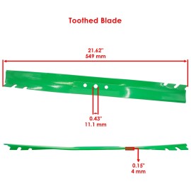 Caltric 22" Deck Gator Blade For Toro Recycler 20001 20003 20005 20007 20008 20009 20012