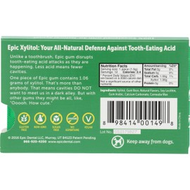 Epic Dental, Gum Xylitol Spearmint, 12 Count