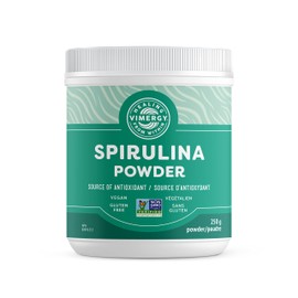 VIMERGY Vimergy Spirulina Powder C Super Greens Powder - Helps Reduce Allergy Symptoms, Source of Antioxidants, Plant Protein C Vegan, Gluten-free, 250g