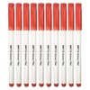 MERCURY Brito Felt Tip Colouring Pens, RED, Pack of 10,