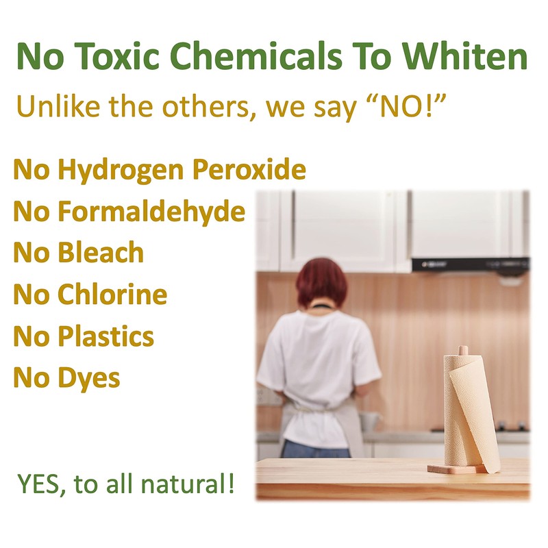 Purafide 100% Bamboo Paper Towels, Tree-Free, Chemical-Free, Lint-Free, Durable, Absorbent,