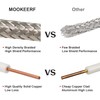 MOOKEERF RG58 Coaxial Cable 150ft, Low Loss 50 Ohm Coax
