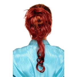 WIG ME UP - YZF-3072HT-35 Baroque Hair Piece with Comb, Voluminous Curly Falling Red