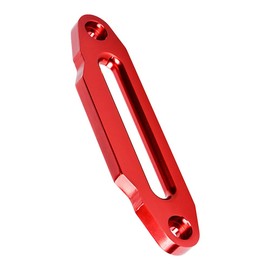 Astra Depot 10" x 3" High-Grade Aluminum Red Hawse Fairlead ATV UTV Truck KFI Ramsey Synthetic Winch Rope 15000lbs