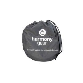 Harmony Gear Kayak Security Cable Lock | for Sit Inside Kayaks | 47 Inch | Combination Lock | Nylon Coated Cable , Black