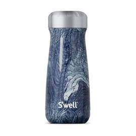 S'well Stainless Steel Traveler, 16oz, Azurite Marble, Triple Layered Vacuum Insulated Containers Keeps Drinks Cold for 24 Hours and Hot for 12, BPA Free, Easy Carrying On the Go